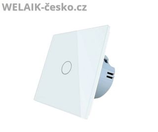 Skleněný dotykový vypínač kompletní ř.6/7 WiFi V elegantní bílé barvě přináší styl i chytré ovládání. Snadno ho propojíte...