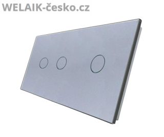 Dvojnásobný skleněný panel WELAIK 2+1 v elegantní šedé barvě spojuje styl, kvalitu a praktičnost. Ideální pro kombinaci...