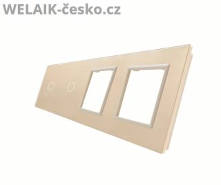 Čtyřnásobný skleněný panel WELAIK v elegantním odstínu ivory creme spojuje moderní design, praktičnost a kvalitu....