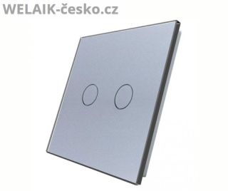 Moderní jednonásobný skleněný panel se dvěma tlačítky v šedém provedení dodá interiéru styl i funkčnost. Minimalistický...